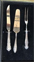 3 pc serving flatware. All have handles marked