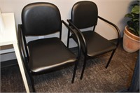 BLACK FRAME GUEST CHAIRS
