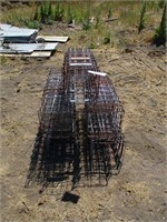 (5) Stacks of Wire Baskets 12"x12"x16"