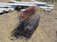 (5) Stacks of Wire Baskets 12"x12"x16"