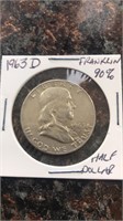 1963 D Franklin Half