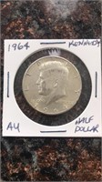 1964 P Kennedy Half AU