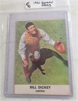 1961 Golden Press Card #27 Bill Dickey