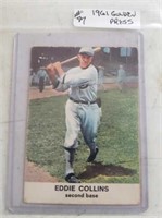 1961 Golden Press Card #28 Eddie Collins