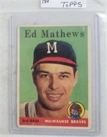 1958 Topps Card #440 Ed Matthews