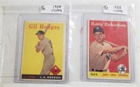 1958 Topps Card $101 Gil Hodges #162 Bobby