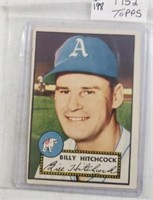 1952 Topps Card # 182 Billy Hitchcock