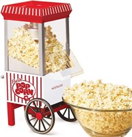 NOSTALGIA Hot-Air Popcorn Maker, Good size