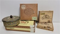 Vtg Tobacco Boxes And Holland Tin