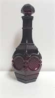 Red/Black Vase Decanter 10" Avon