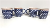 Boleslawiec Pottery Coffee Cups (4)
