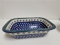 Boleslawiec Pottery Casserole Dish 9x6