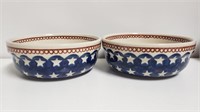 Boleslawiec Pottery Bowl Stars (2)