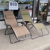 (2) Reclining Outdoor Folding Chairs