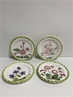 (4) Royal Norfolk Flower Decorative Plates