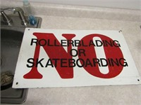 Masonite No Skateboarding sign.