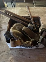 Tool Pouches & 3 Hammers