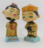 Vintage Japan "Lets Kiss" Bobbleheads - Some