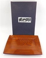 Goldcraft Sushi Solid Wood Plate in Box