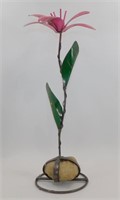 * 21" Tall Metal Flower Décor