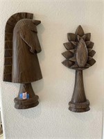 L - Woodcarved Wall Art 2pc