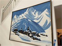 L - Original Winterscape Painting