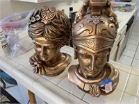 K - Vintage Head Statue Lot