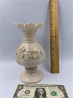 Beleek pottery flower vase approx. 8"