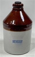 Brown Top Stoneware Mercury Jug