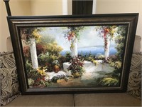 Beautiful Porch Scene on Canvas