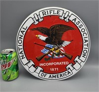 National Rifle Association of America Tin Sign