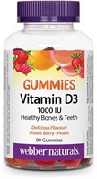 *Sealed* Webber Naturals Vitamin D3, Gummy, 1,000