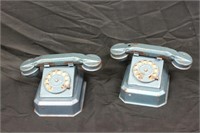 Pair of Metal Toy Telephones