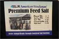 American Stockman Premium Feed Salt Sign