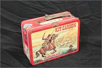 Vintage Metal Davy Crockett / Kit Carson Lunchbox