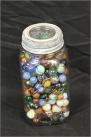 Kerr Zinc Top Jar of Marbles