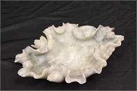 Carved Alabaster / Marble Ashtray - Change Holder