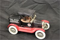 Cast Metal & Plastic Texaco Antique Style Car Bank