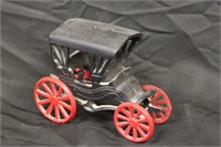 Cast Iron Painted Toy Carriage Wagon
