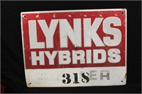 Lynks Hybrids Metal Sign - Double Sided