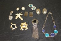 Mixed Lot of Costume Jewelry Inc. Frog Pendant
