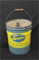 Brulin Metal 5-Gallon Can With Wood Handle