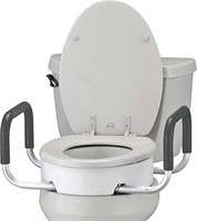 NOVA TOILET SEAT RISER WITH ARMS ELONGATED