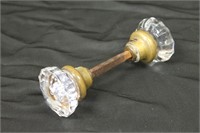 Antique Glass Doorknob Set
