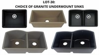 Granite Sinks - Undermount (Your Choice)