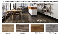 Rigid Core - Waterproof Hvy Residential Pad Choice