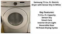Samsung Dryer - 7.5 cu ft. Electric Dryer