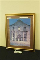 Nice Alamo Picture Framed Behnd Glass