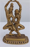 Solid Brass Siam Dancing Couple Figurine