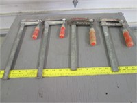 4 Bessey "16"-style Fast-Acting Clamps